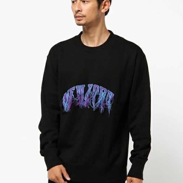 더블렛 블랙 맨투맨