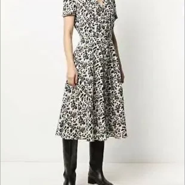 폴로 랄프로렌 플로럴 패턴 린넨 셔츠형 원피스 4사이즈