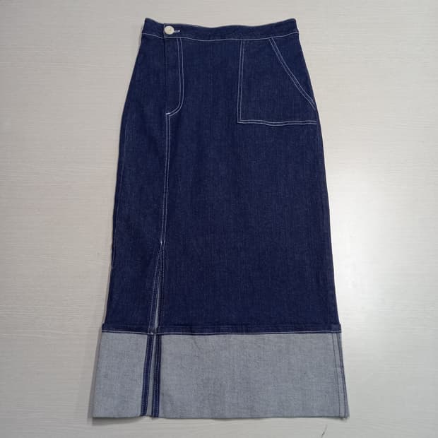 25 REFIND 902 Kor 스판 데님 미디스커트 25-296