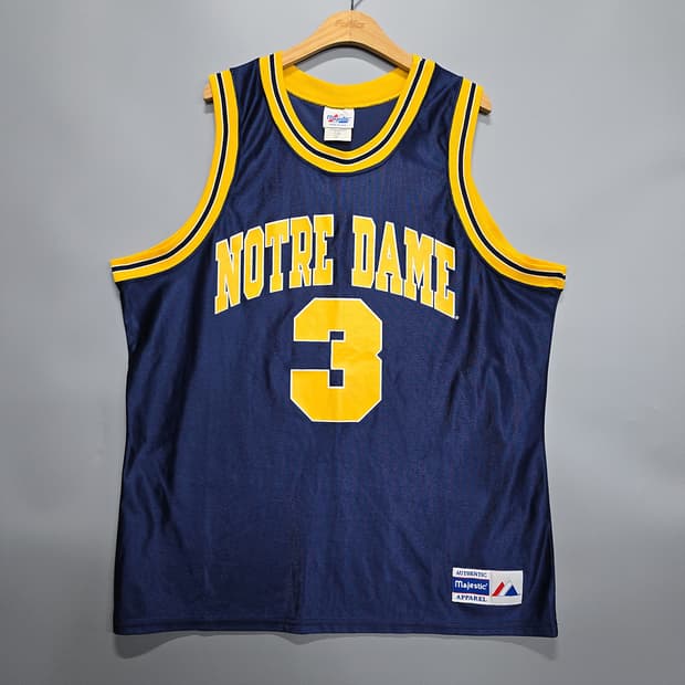 마제스틱(Majestic) 노트르담 농구 져지 3번 XL