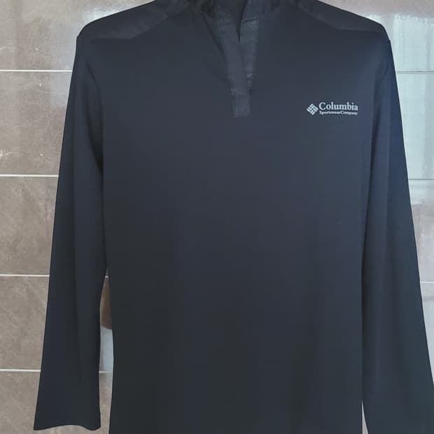 (남성100사이즈) 컬럼비아 블랙 등산긴팔.작업복