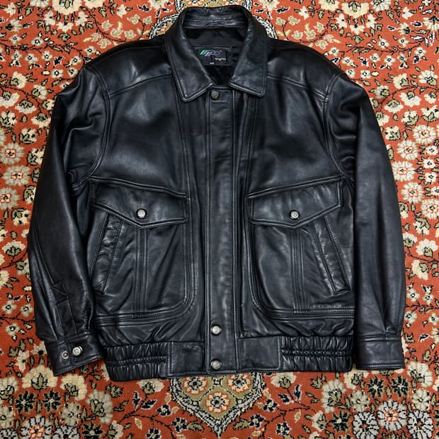 [100] 케이엔에스 빈티지 양가죽 레더자켓