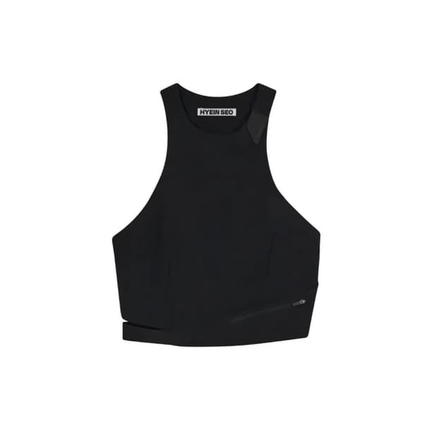 Hyein seo cinched halter top black