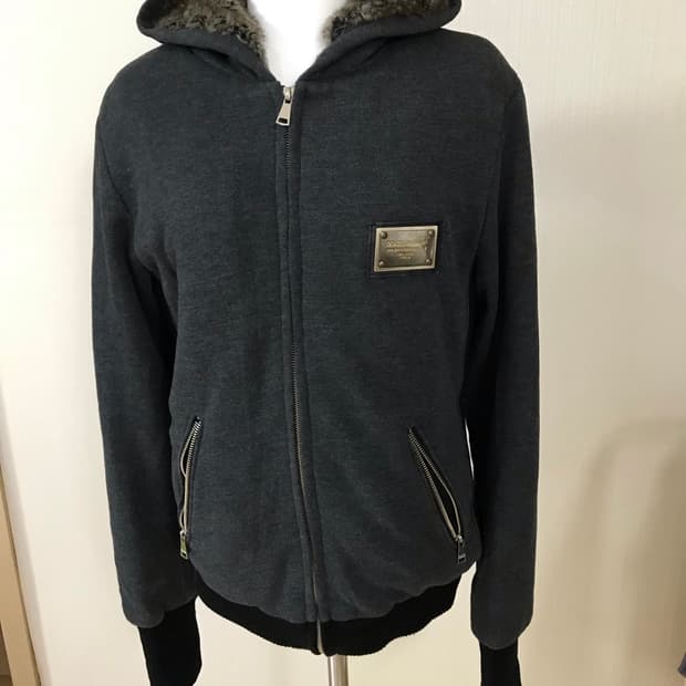 돌체앤가바나 울프조 퍼 후드자켓