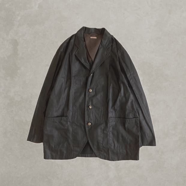 KAPITAL LAMINATED COTTON LINEN JACKET