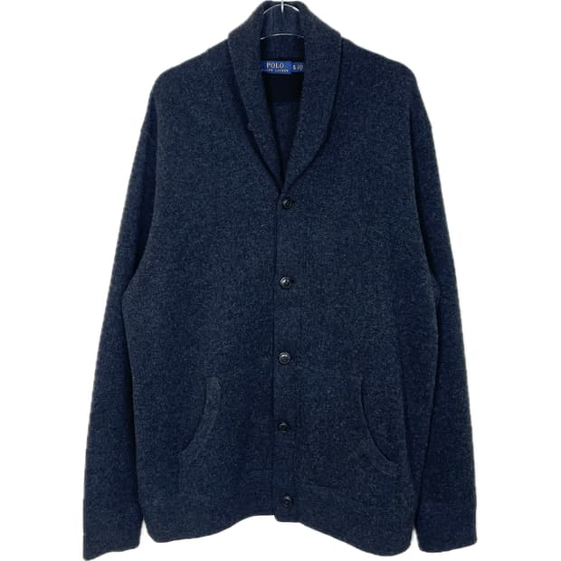 [XL] 폴로 랄프로렌 메리노 울 숄카라 가디건