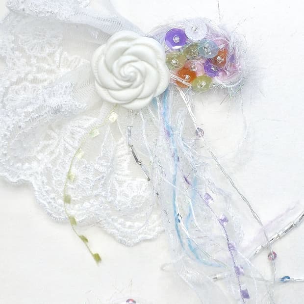 [브로치] multifuits and roses lace brooch