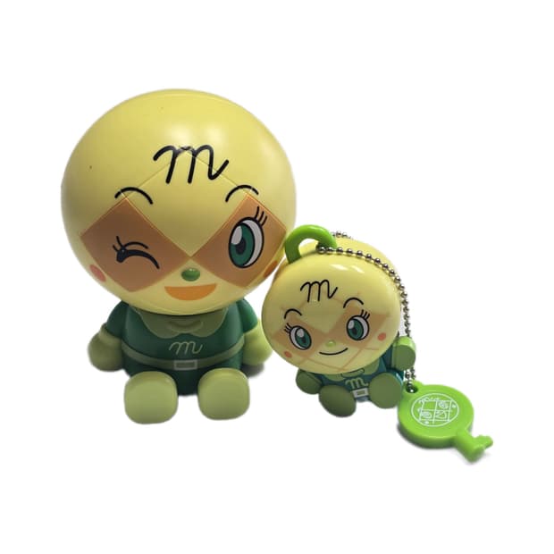 [세트] 호빵맨 메론빵걸 카푸캬라 & 자물쇠 키링