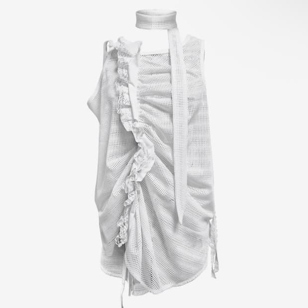 MASH FLOWING SLEEVELESS WHITE