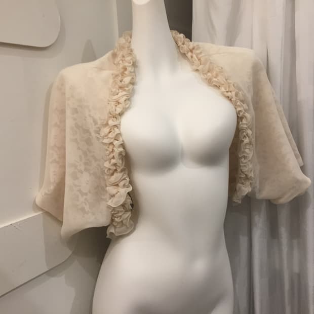 JPN Vintage 히메갸루 레이스 페어리 러플 볼레로