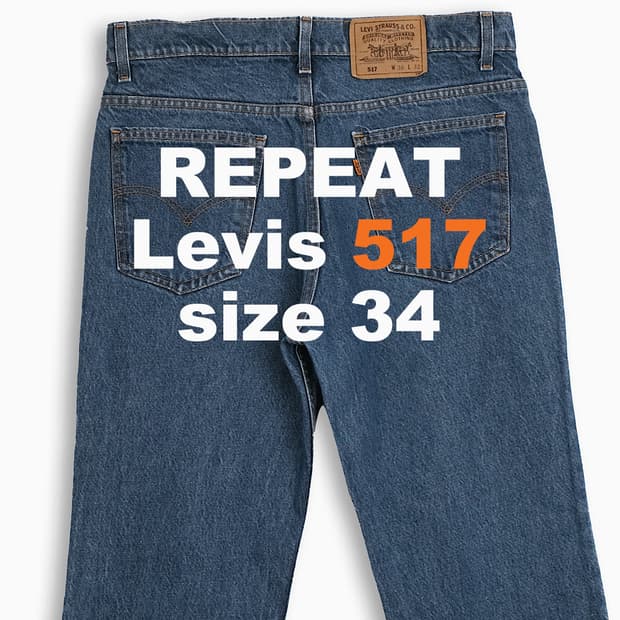 리바이스 517 오렌지탭 90s USA 34 인치 OR51736207