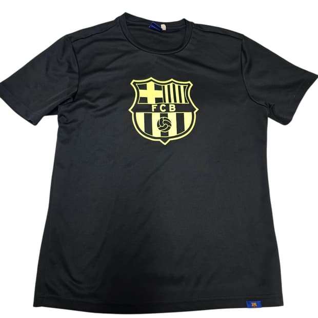 FC 바르셀로나 메쉬 반팔 티셔츠 블랙 xl