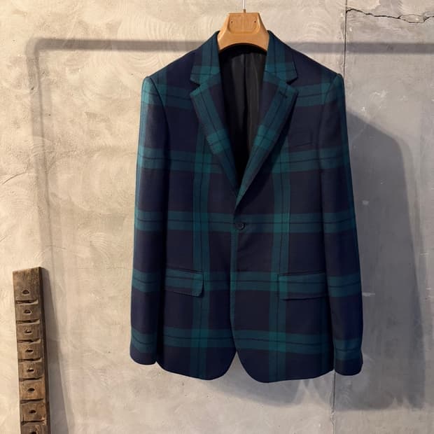 발렌티노 블랙와치 자켓 남성95-100