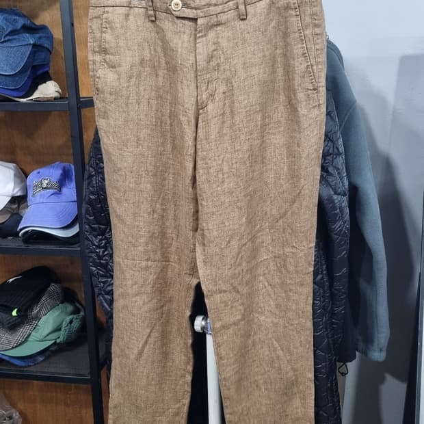 마시모두띠 브라운 100% 린넨 여름바지 32size 상태최상