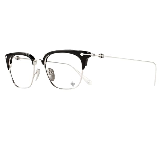 [52] 크롬하츠 슬런트레딕션 안경 실버 블랙