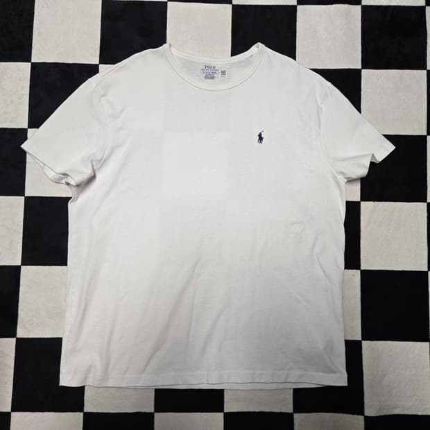 XL 폴로랄프로렌 클래식 헤비웨이트 반팔 티셔츠 화이트