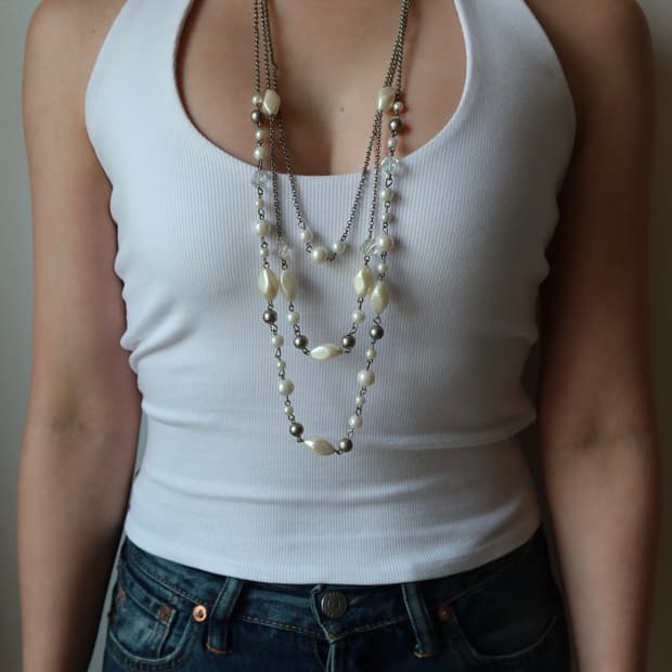 pearl layer necklace