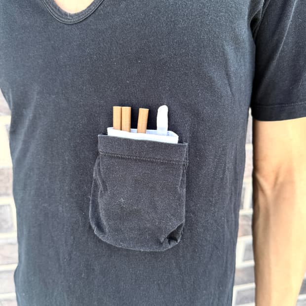 Lad musician fake Cigarette pocket