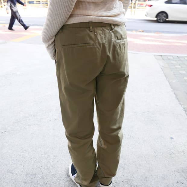 마르지엘라 백스티치 치노 팬츠