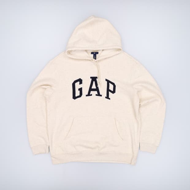 [L] GAP 갭 풀오버 빅로고 후드티 크림색 3805