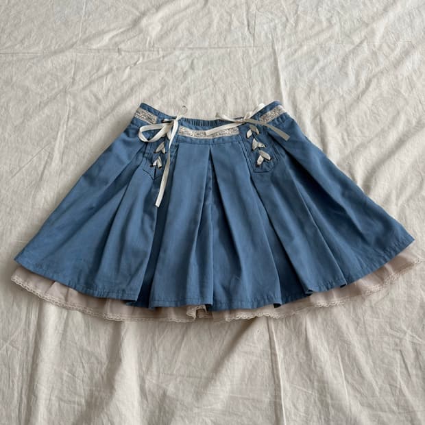 엑시즈팜 너드 페어리 니혼진 스커트 팬츠 