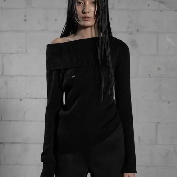 보헤미안서울 보헴서 언발란스 니트 블랙