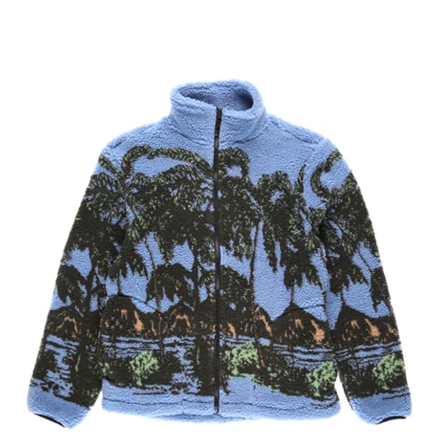 스투시 하와이안 자카드 후리스 m