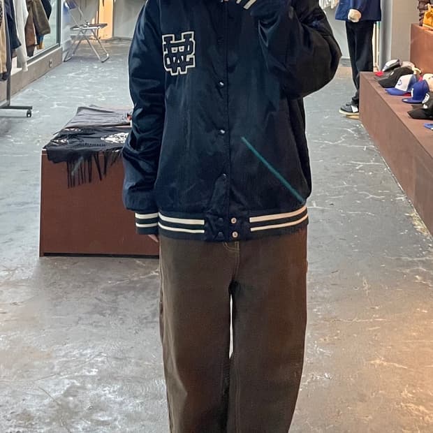 나이키 새틴 나일론 스타디움 바시티 자켓 H1185