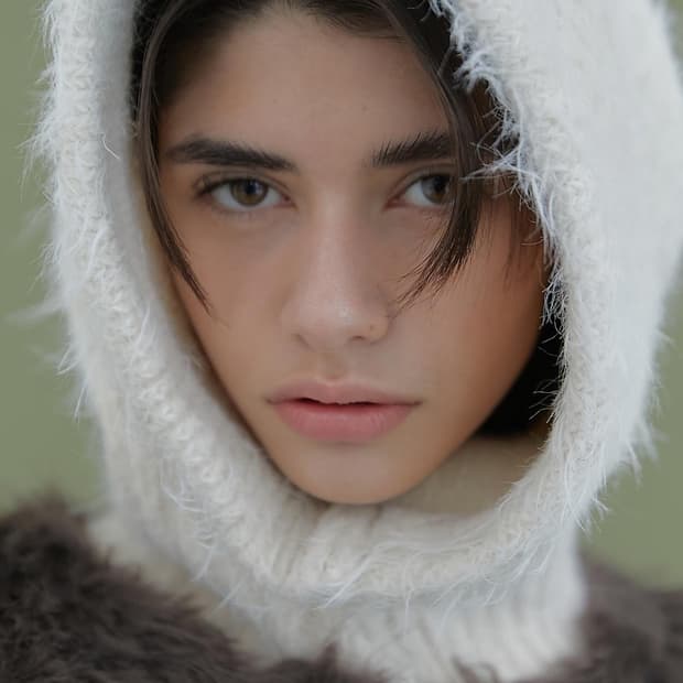 헤더먼트 hoodie warmer cream