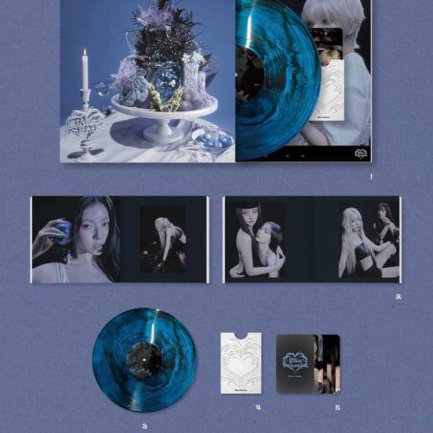 엔믹스 Blue Valentine LP 카오스 버전 미개봉 새상품