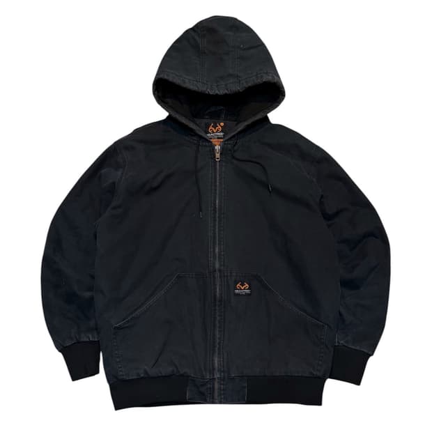 00s 리얼트리 사각패치 액티브 워크자켓 블랙