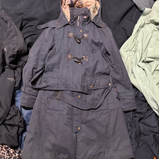 vintage bean pole duffle coat 95 size