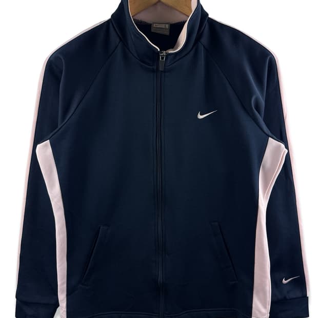 나이키 블랙 딸기우유 트랙탑져지2430