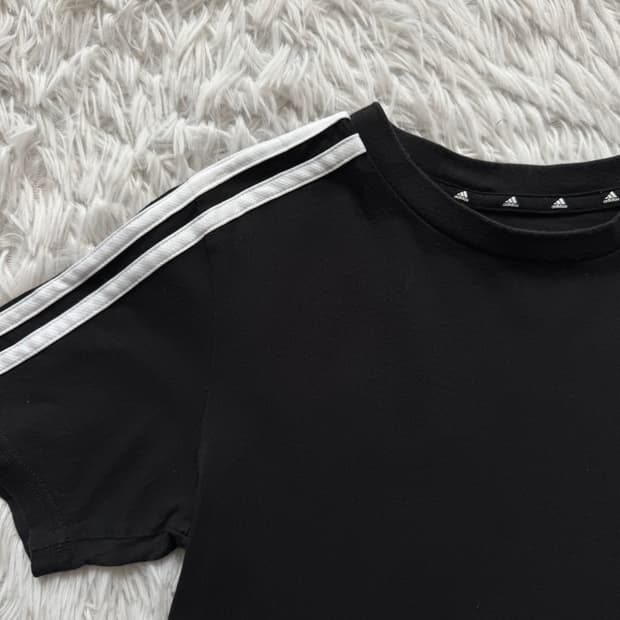 ADIDAS 일본빈티지 반팔 아디다스반팔티 크롭티 아디다스크롭티 S 36