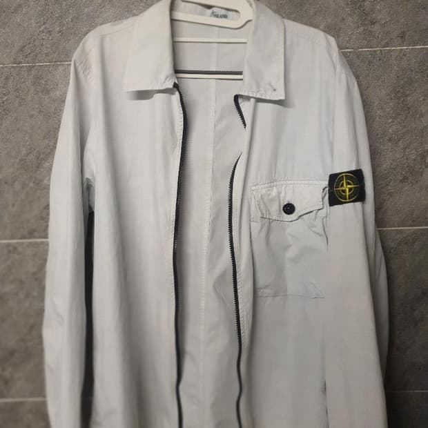 [20ss/L] 스톤아일랜드 화이트 오버셔츠