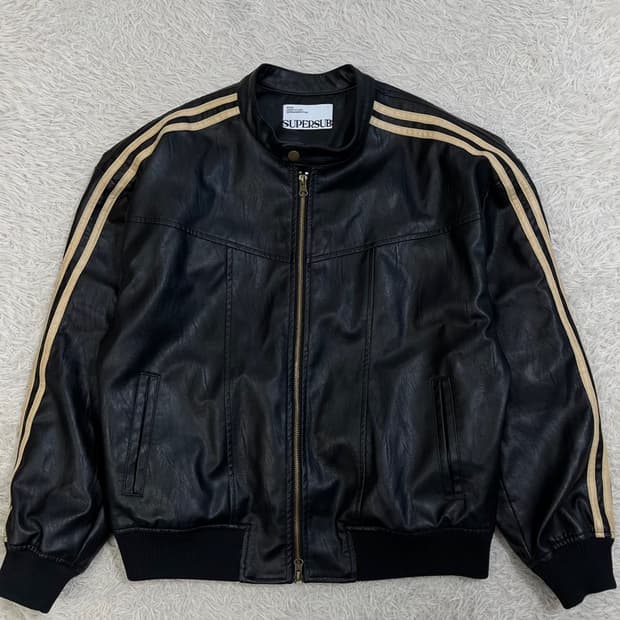 슈퍼서브 빈티지 바이커 레더 자켓/#3357
