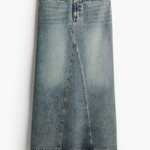 H&M 데님 롱스커트