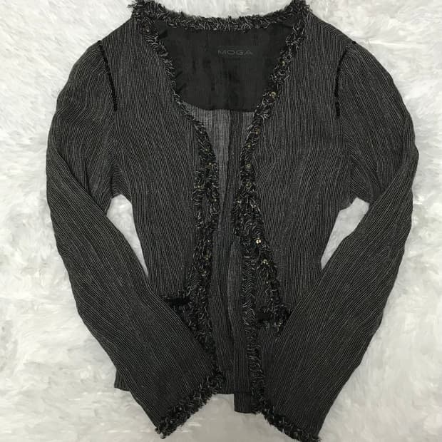 black y2k cardigan