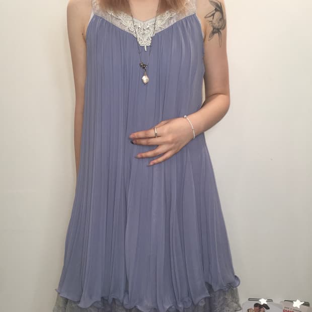 Axes femme 퍼플 페어리 레이스 원피스