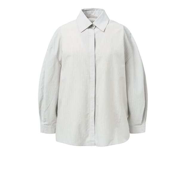 새제품.공용) 아모멘토 25ss 스트라이프 셔츠 os