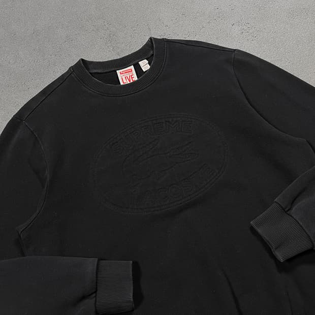 Supreme x Lacoste 슈프림 라코스테 빅로고 맨투맨