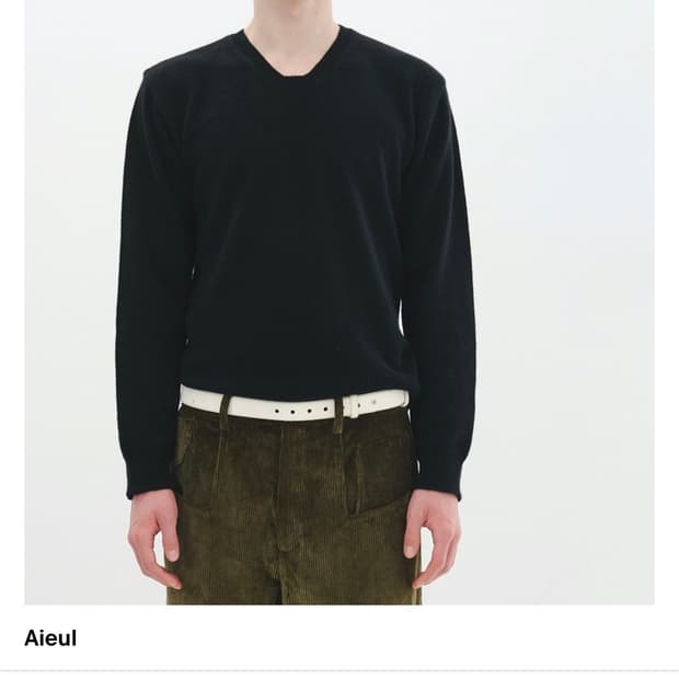 Aieul 니트 black 모든 사이트 품절 사이즈 48