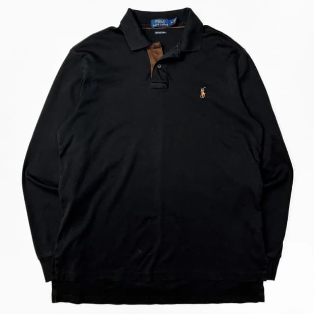 폴로 랄프로렌 피마 소프트 코튼 카라 롱 슬리브 PN5650