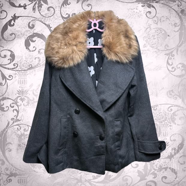 오네갸루 갸루 퍼 숏코트 