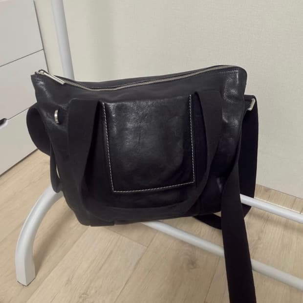 릭오웬스 레더 숄더백