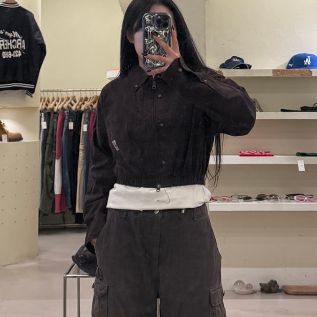 칼하트 크롭 리메이크 투웨이 셔츠 자켓 U1305