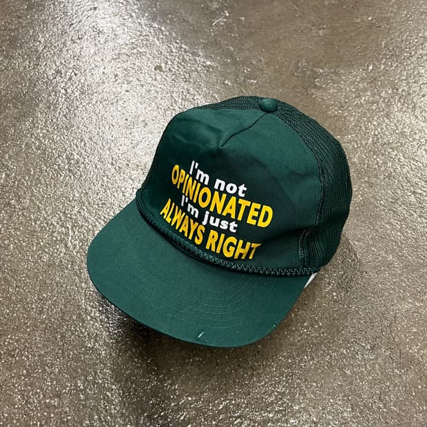 90s 빈티지 Always Right 트러커캡