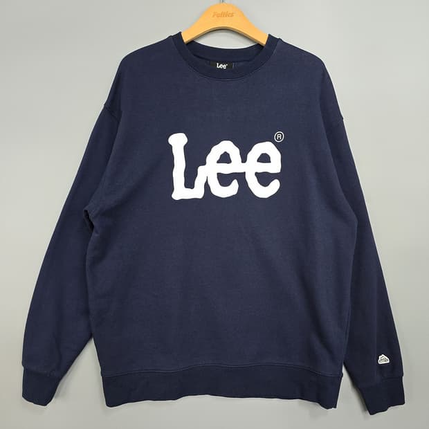 리 Lee 로고 맨투맨 네이비 L