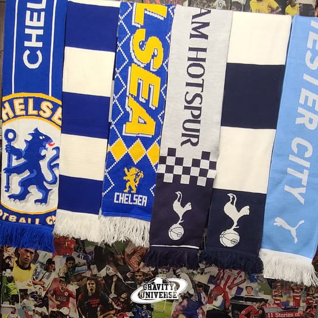 구단별 머플러 다수 (EPL, 라리가, 국가대표)