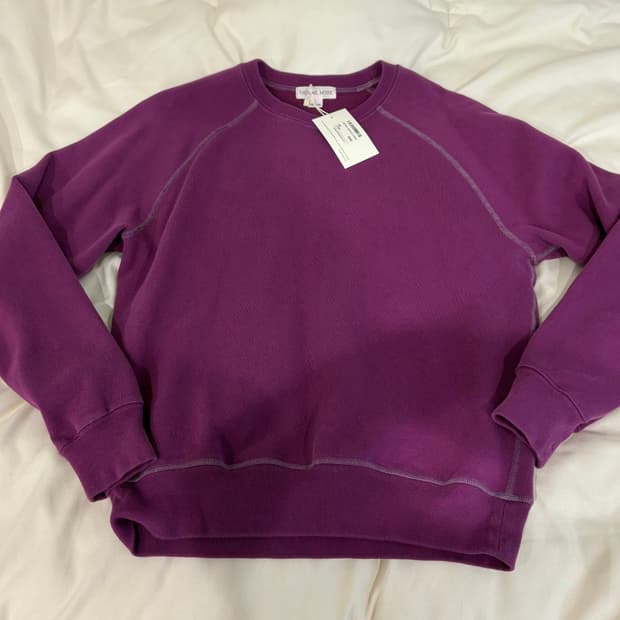 토마스모어 스톤 워시드 스웻셔츠 - 퍼플 S사이즈